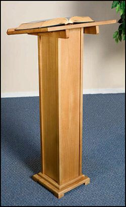 Church Altar Lectern in Pecan