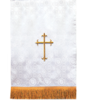Church Lectern Pulpit Scarf White Brocade