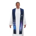 A Savior is Born Christmas Overlay Clergy Stole