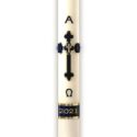 Adoration Blue Paschal Candle