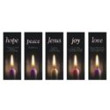 Advent Candles X-Stand Church Banners-Set of 5