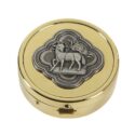 Agnus Dei Communion Pyx - 24kt Gold Plated