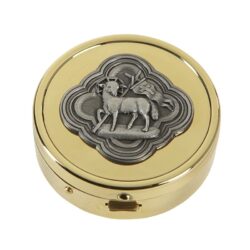 Agnus Dei Communion Pyx - 24kt Gold Plated