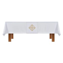 Altar Frontal and Holy Trinity Cross White  Overlay Cloth