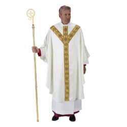 Buy Bishop Crozier with Traditional Cross and Case for Sale | Pastoral Staff with Carrying Case