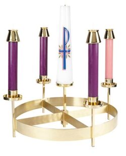 Buy Brass Table Top Advent Wreath for Sale | Advent Stand for Church Candles