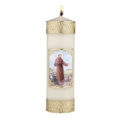 Wax Devotional Candle - St. Francis |  Buy St. Francis Devotional Candles for Sale