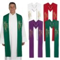 Embroidered Alpha Omega Stoles Set of 4