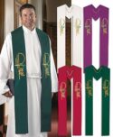 Eucharistic Collection Clergy Overlay Stoles Set of 4