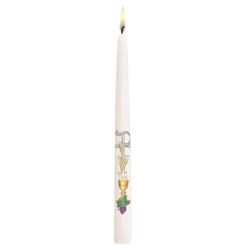 Buy First Communion Candle Chi Rho for Catholic Sacrament | First Holy Communion Candles | First Communion Taper Candles for Catholic Mass