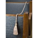 Gethsemane White and Gold Church Pew Ropes