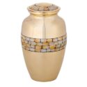 Gold Brass Cremation Urn