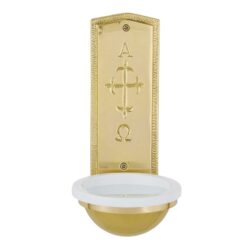 Alpha Omega Holy Water Font