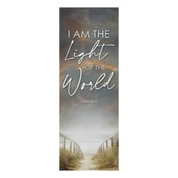 I am the Light of the World Church Banner for X-Stand