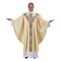 Ivory Semi-Gothic Coronation Chasuble