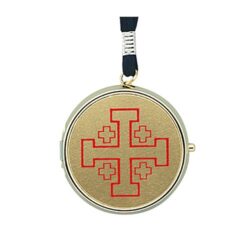 Buy Jerusalem Cross Communion Pyx With Cord for Sale |  Eucharistic Minister Pyxes for Communion Hosts for Nursing Home or Hospital