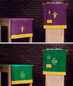 Set of 3 Reversible Paraments: Purple/Green