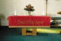 Maltese Jacquard Red Altar Frontal
