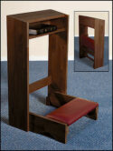 Padded Church Kneeler Maple Easy Folding