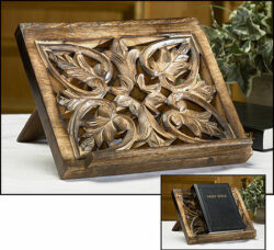 Ornate Wood Carved Bible/Missal Stand