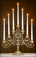 Ave Maria Church Candelabra