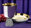 Last Supper Chalice and Paten Bowl