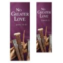 New Life Series Lenten Church Banner - No Greater Love