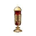 Ornate Sanctuary Lamp with Ruby Sanctuary Globe