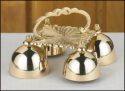 4 Cup Sacristy Bell with Handle