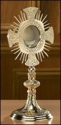 Cross and Rays Monstrance with Luna