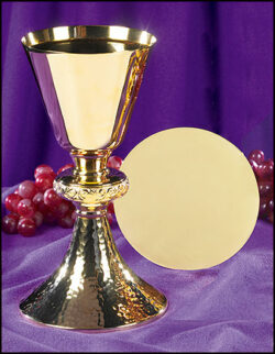 Ornate Node Chalice and Paten