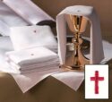 Red Cross Corporal Altar Linen Pkg of 12