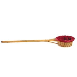 Round  Church Offering Basket with Long handle Pkg of 2