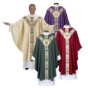 Semi-Gothic Coronation Chasubles - Set of 4