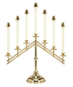 Seven-Light Church Altar Candelabra