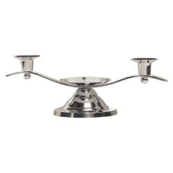 Silver Wedding Unity Candleholder