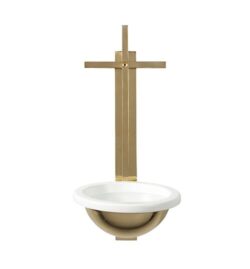 Thin Cross Holy Water Font  | Buy Holy Water Fonts for Church on Sale