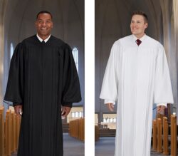 Classic Pulpit Robe in White or Black