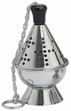 Stainless Steel Church Censer and Boat | Stainless Steel Church Incense Burners | Incense Burners for Catholic Mass