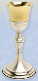 Gold and Silver Two Tone Communion Chalice | Two Tone Catholic Chalices  | Two Tone Chalices for Communion for Sale