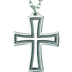 Flared Cross Pendant - Sterling Silver