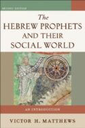 9780801048616 Hebrew Prophets And Their Social World