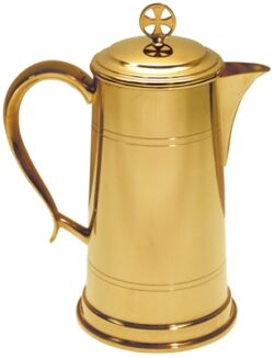 Church Flagon with Lid 48 Oz  | Church Flagons for Water |  Flagons for Catholic Mass for Sale