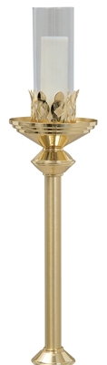 Brass Church Processional Torch   | Church Processional Torches for Sale | Catholic Pascal Candle Holders