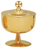 Communion Host Bowl on Pedestal | Ciborium for Communion Bread | Communion Host Bowls for Sale