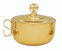 Communion Host Bowl with Handle  | Ciborium for Communion Bread | Communion Host Bowls for Sale