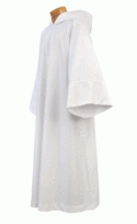 Concelebration Clergy Alb with Hood  | Shop Clergy Albs for Sale | Deacon Albs | Albs for Catholic Priests