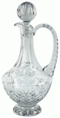 Church Crystal Flagon with Handle and Stopper | Church Flagons for Water |  Crystal Flagons for Catholic Mass for Sale