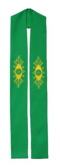 Decorative IHS Clergy Stoles | Decorative IHS Clergy Deacon Stoles |  Minister Preaching Stoles  | Clergy Overlay Stoles for Ministers |  Church Deacon Stoles