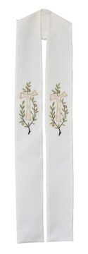 Easter Flowers Clergy Stoles | Easter Flowers Deacon Stoles |  Easter Preaching Stoles for Men | Men's Clergy Overlay Stoles for Easter | Men's Deacon Stoles for Easter